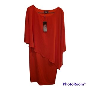 Red hot dress NWT 16